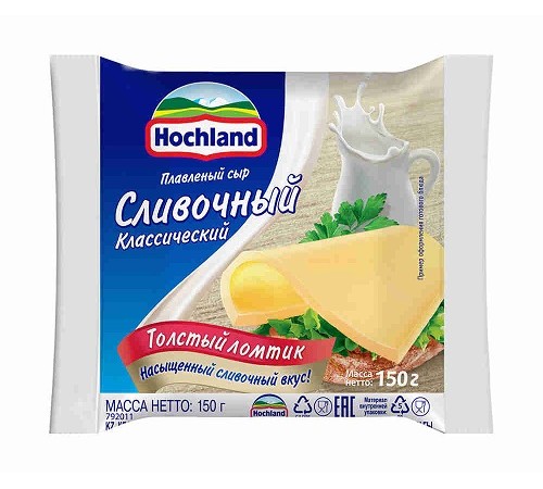 Плавленный Hochland сыр ломт.классический 150 гр