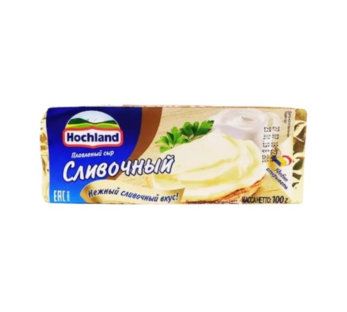 Сыр плавленый Hochland сливочный 100г фольга Россия