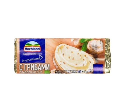 Сыр плавленый Hochland грибы 100г фольга Россия