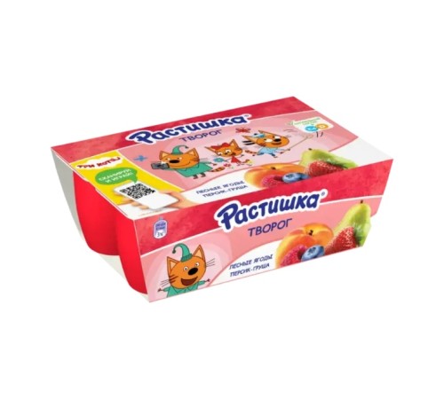 Творог Danone Растишка лесная ягода 3.5% 6x 45г