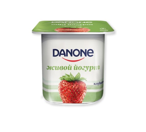 Данон йогурт клубника 2.5% 120г