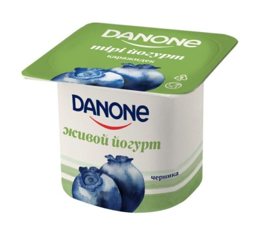 Данон Йогурт Черника 2.5% 120г