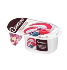 Йогурт Danone danissimo фантазия хрустящие шарики ягодый вкус 6.9% 105г