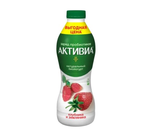 ДК Активиа питьевой йогурт Клубн.-Земляника 670гр