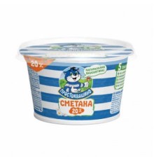Сметана "Простоквашино" 20% 180г Петмол